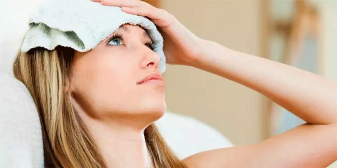 компресс на лоб