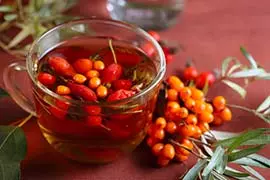 сок с рябиной и облепихой