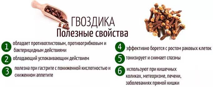 полезные свойства гвоздики