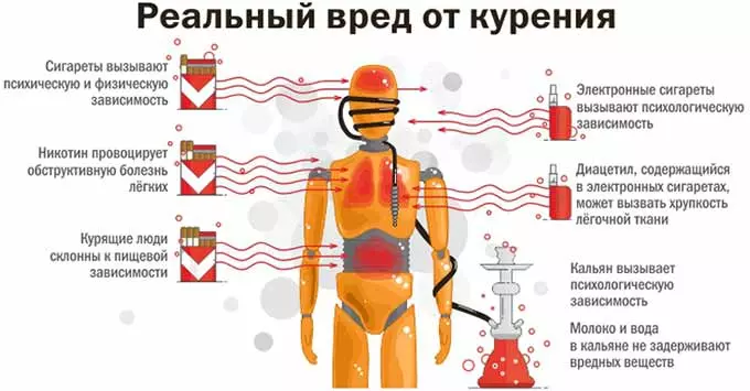 Свойства кальяна и его отличие от сигарет вред от курения