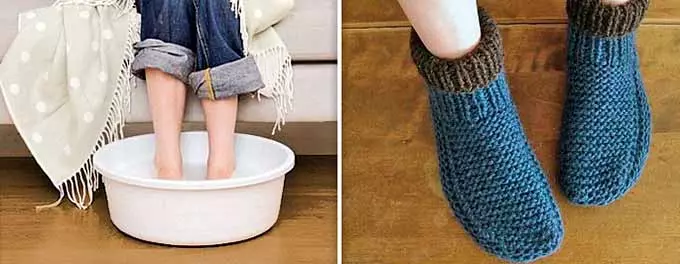 как парить ноги