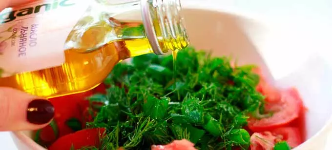 масло и салат