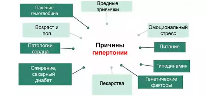 Причины развития артериальной патологии причины гипертонии