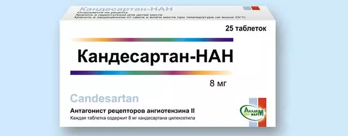 Схема приема Кандесартана при проблемном давлении Кандесартан-НАН