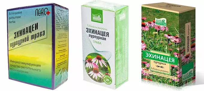 Трава эхинацеи в упаковке