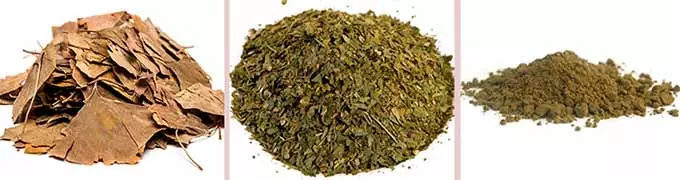 Сушеная и порошковая трава
