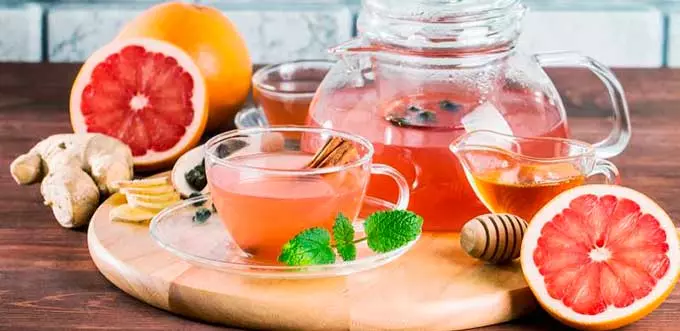 Рецепты применения грейпфрута Грейпфрутовый чай