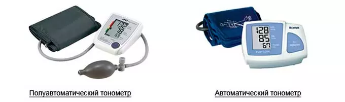 Полуавтоматический и автоматический тонометры