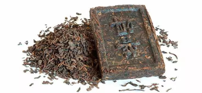 Брикет чая пуэр