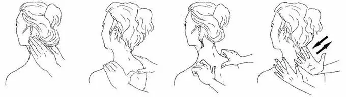 Массирование воротниковой области Массирование воротниковой области