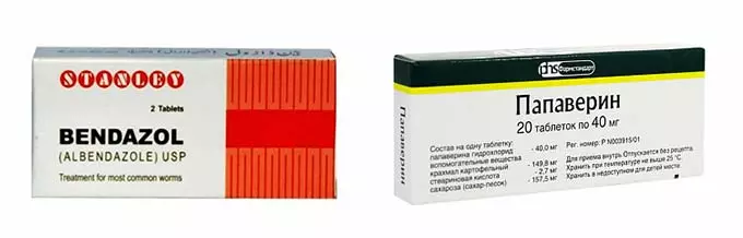 Папаверин и Бендазон
